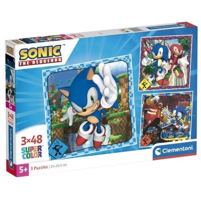 Sonic Puzzle The Hedgehog 3X48Pzs