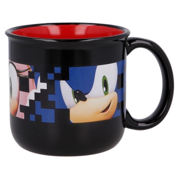 Sonic Taza Ceramica Desayuno 400 Ml | En Caja De Regalo