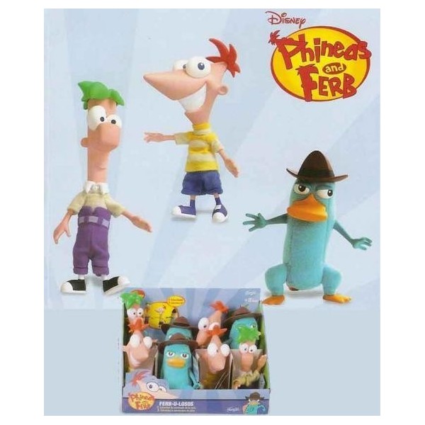 Phineas & Ferb Peluche Cabeza Plastico 24Cm
