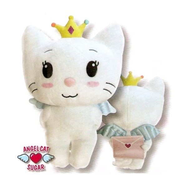 Angel Cat Peluche 35Cm Con Carta De Amor