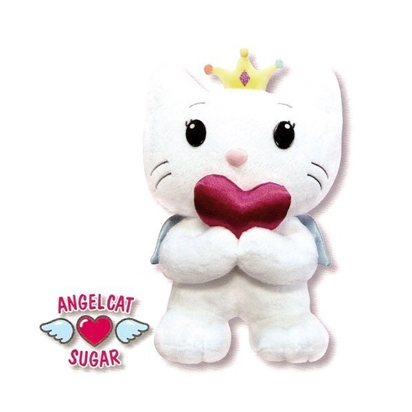 Angel Cat Peluche 50Cm Con Corazon