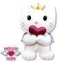 Angel Cat Peluche 50Cm Con Corazon