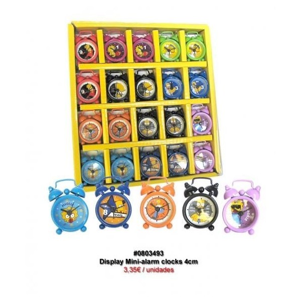Simpson Mini-Alarm Clocks 4Cm