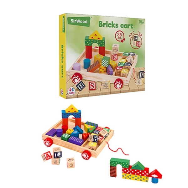 Carro Remolcable Madera C / 12Cubi40591