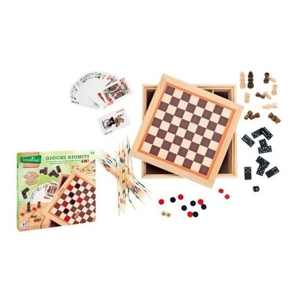 Juguete De Madera Giochi Riuniti 6In 1 27X27Cm