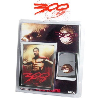 300 Mechero Y Porta Tarjeta Leonidas