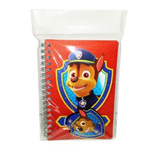 Libreta 3D Paw Patrol Con 1 Pin 15  X 11Cm