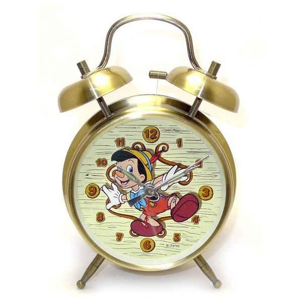 Pinocho Despertador Metal Bronce