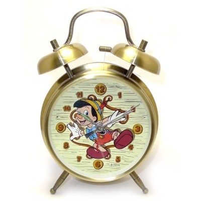 Pinocho Despertador Metal Bronce