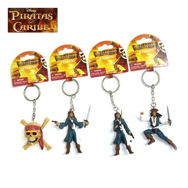 Llavero Pirata Caribe -Precio Pack 4 Modelos 1.9E/U
