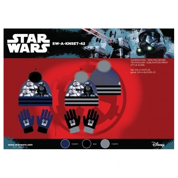 Star Wars Set 2 Gorro Pompon +Guantes