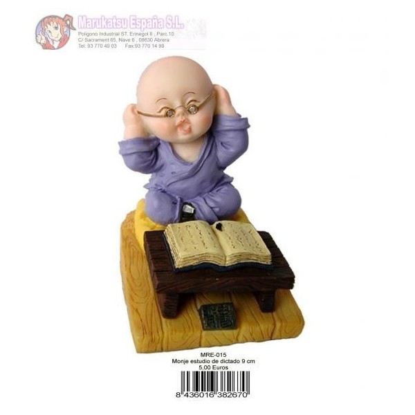 Monje Estudio De Dictado 9Cm Figura