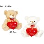 Oso Peluche Con Corazon Te Quiero 2 Colores 60Cm