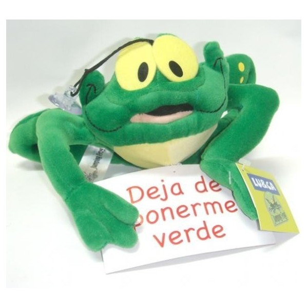 Peluche Rana Loca. Modelo Deja De Ponerme Verde
