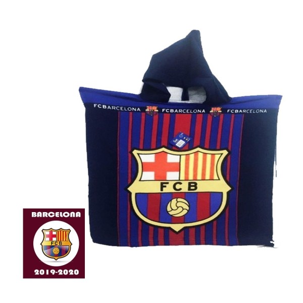Fc Barcelona Poncho Playa 100%Polyeste 55X110Cm