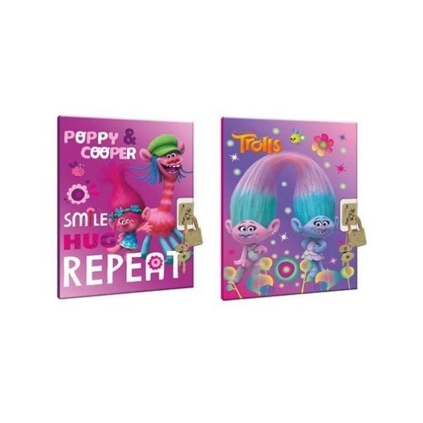 Diario C/Candado Trolls