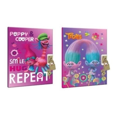 Diario C/Candado Trolls