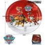 6Platos Papel 23Cm .Paw Patrol
