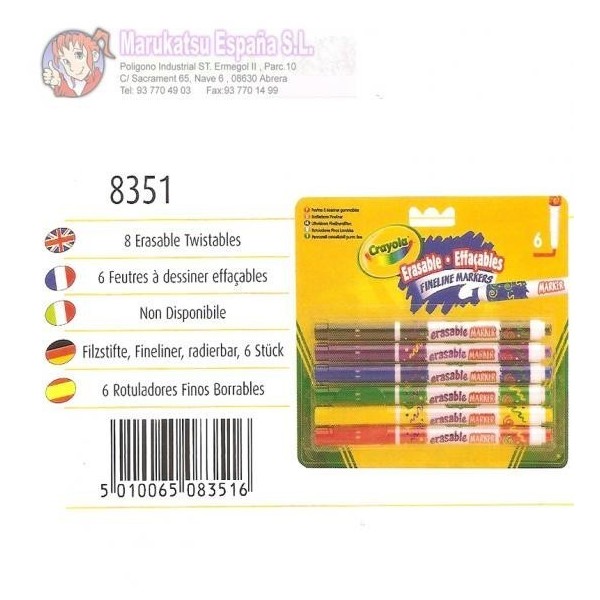 Rotuladore Finos Lavables