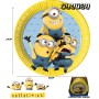 6Platos  De Papel 23Cm .Minions