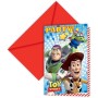 Tarjeta De Invitacion Toy Story Star Power 8Uds