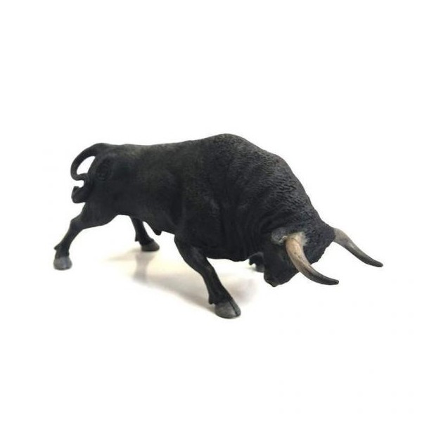 Toro Bravo Negro Zaino Embistiendo