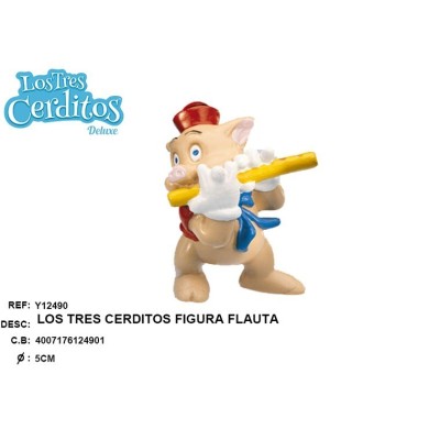 Figura Certido Fluta-Lobo Los Tres Certido 6Cm