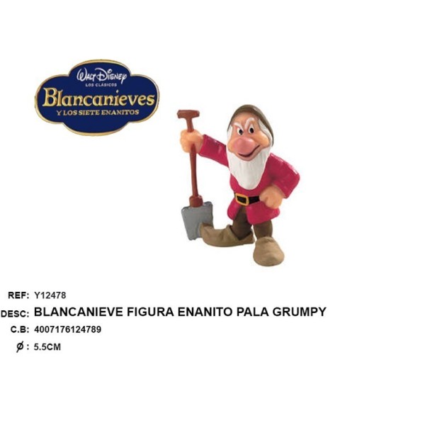 Figura Enanito Pala Figura Enanito Pala Grumpy -Blancanieve