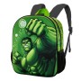 Hulk Fist-Mochila 3D Pequeña, Verde