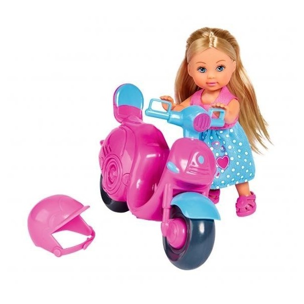 Evi Love Muneca Con Moto En Caja 16Cm