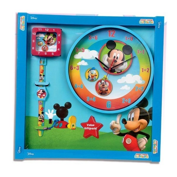 MICKEY SET RELOJ Y DESPERTADOR