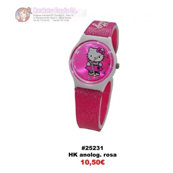 Hello Kitty Reloj Analogico Rosa