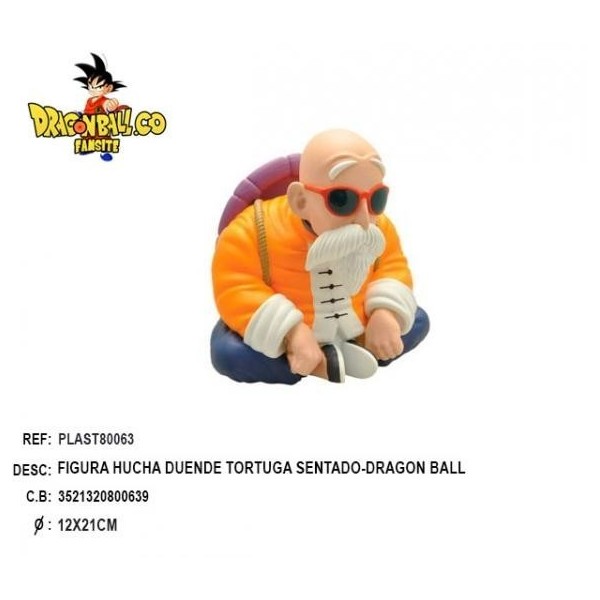 Figura Hucha Duende Tortuga Sentado Mini-Dragon Ball