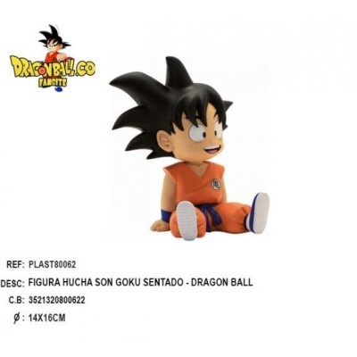 Dragon Ball Son Goku Sentado Mini Hucha 13,5Cm
