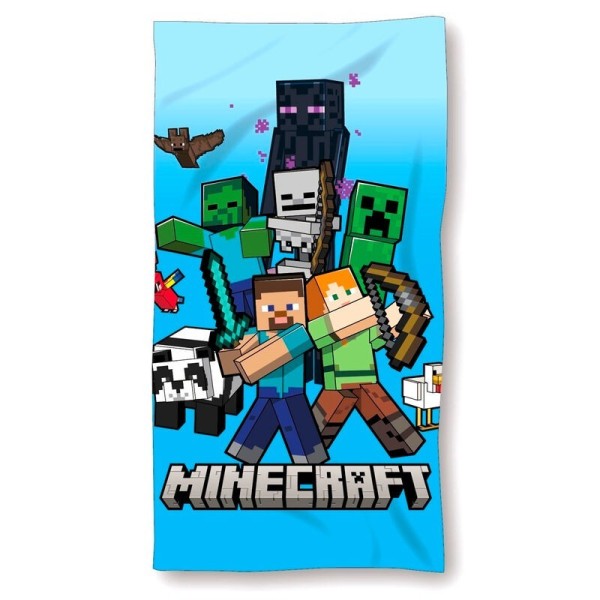 Minecraft  Microfibra 70X140Cm 245Gsm