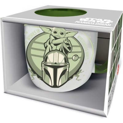 Baby Yoda Taza Ceramica Elite 380 Ml En Caja Regalo Grogu Mandalorian