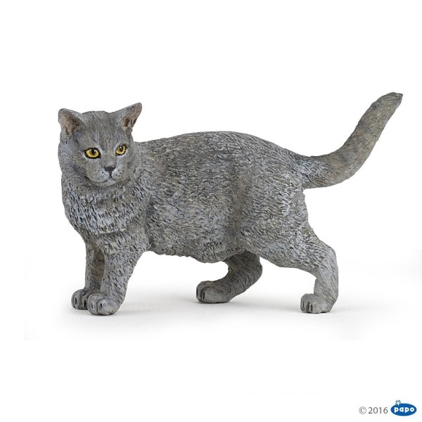 Figura Gato Chartreux - Papo 54040/7Cm
