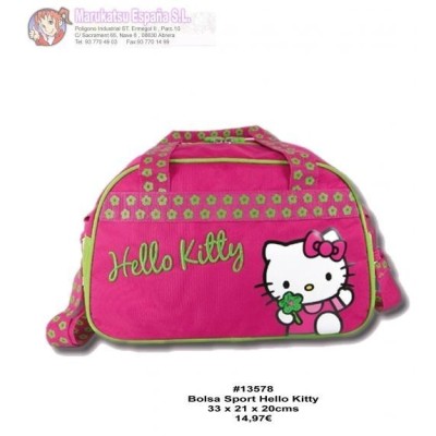 Bolsa Sport Hello Kitty 33X21X20Cm