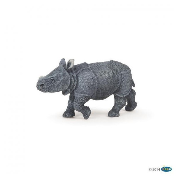CRIA RINOCERONTE INDIO FIGURA PAPO 8CM