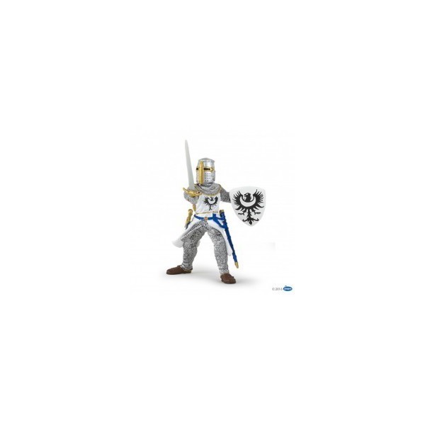 Figura Caballero Blanco Con Espada ( Papo ) 39946/7.8*6.5*10.4Cm