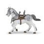 Figura Caballo Con Armadura ( Papo) 39799/14.10 Cm X 4.50 Cm X 10.60 Cm
