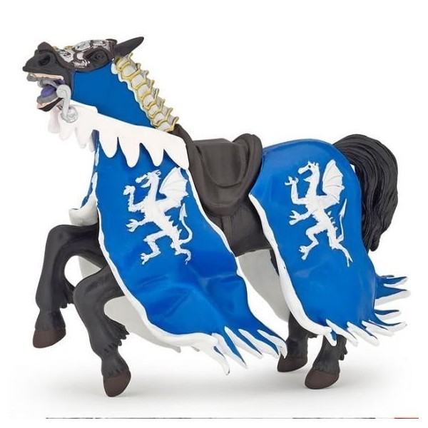 Figura Caballo Rey Dragon Azul ( Papo ) 39389