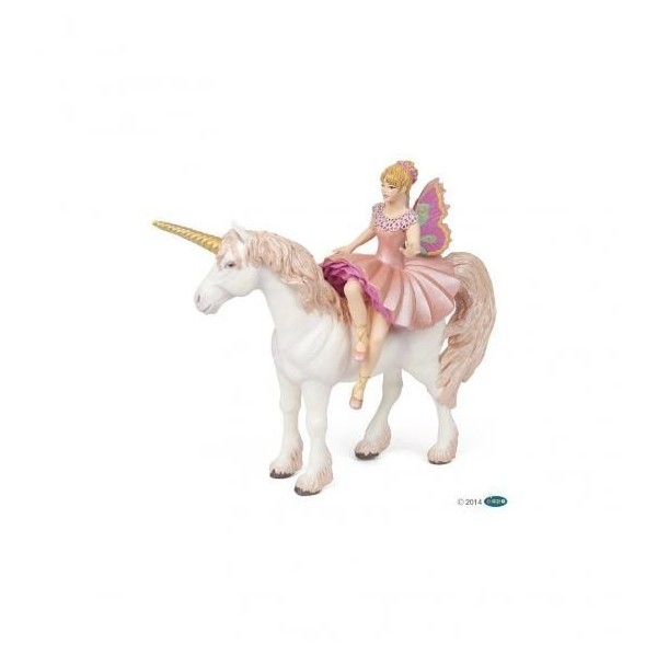 Elfo Bailarina Y Su Unicornio Magico 15 X 13,5Cm Papo