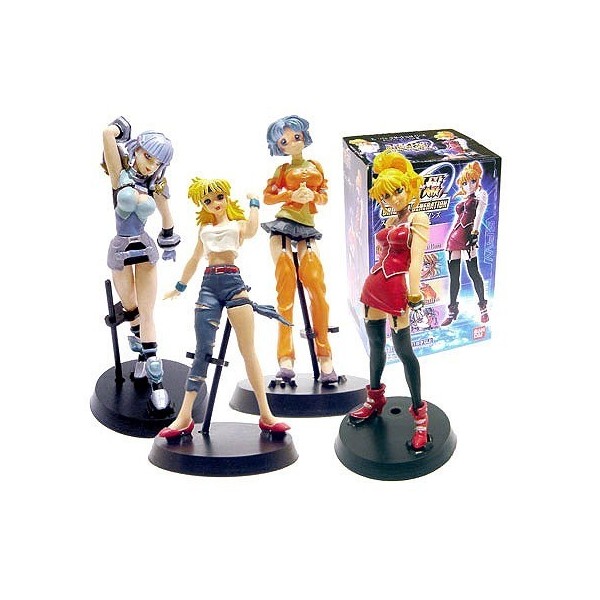 Super Robot Og Heroin - Chicas En Caja Sorpresa Pack De 4 Modelos