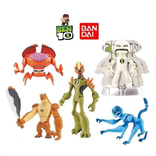 Figuras Collection 10Cm 5Modelo -Con Caja 30Cm Bandai-Ben10