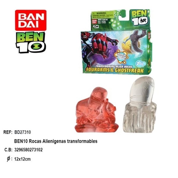 Rocas Alienigenas Transformables Ben 10 Figura En Caja Surtidas (Ben10)