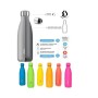 Botella Termica Inox 500Ml Fluor Surtido 6 Colores