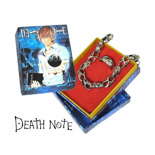 Death Note Pulsera + Anillo En Caja