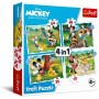 Mickey Puzzle 4 En 1