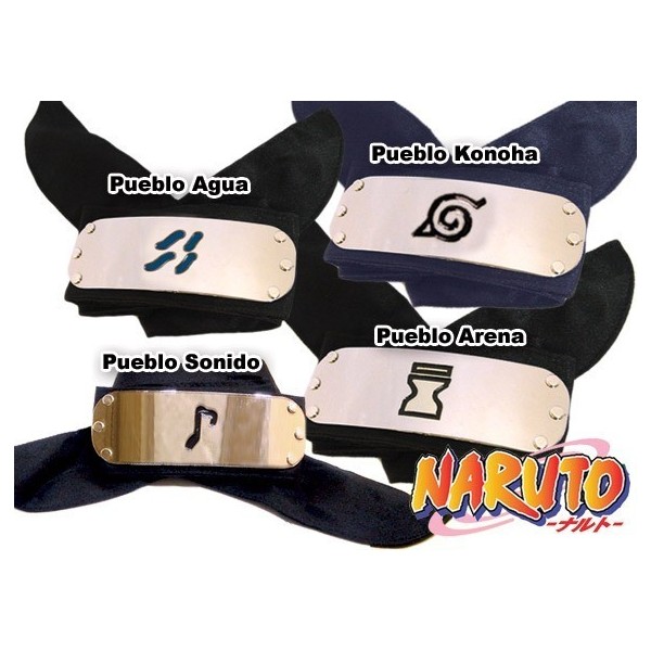 Bandana Pequeå¤A Naruto Con Cinta Negro (Seleccion)